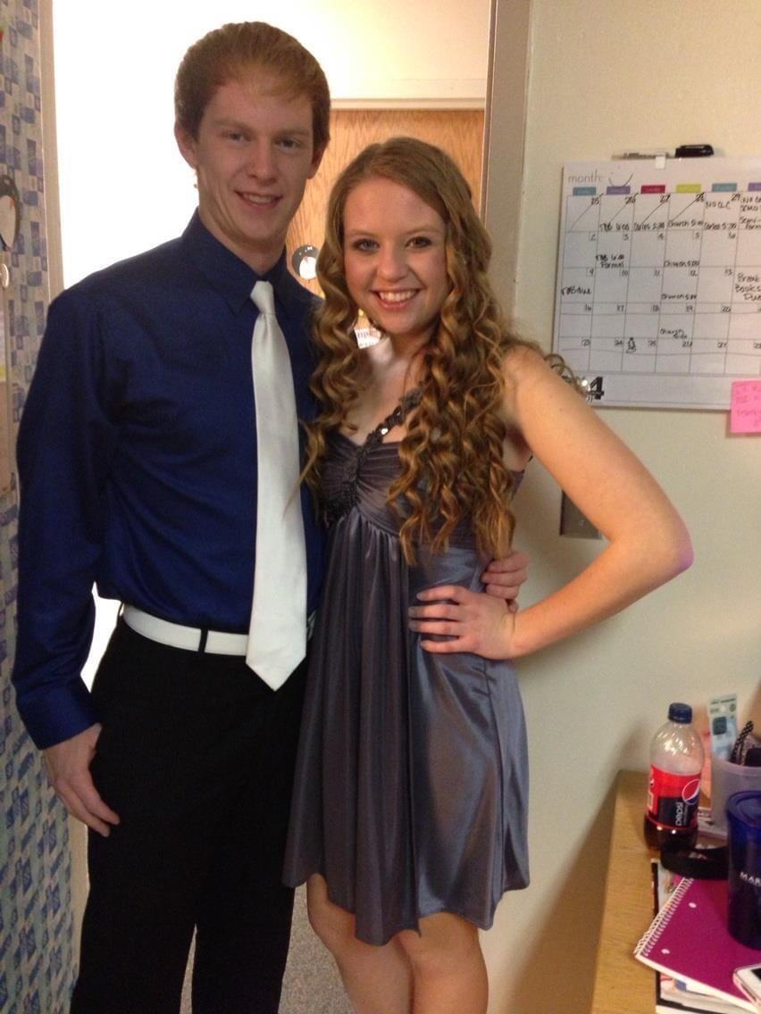 Garrett and Tori both attended the University of Nebraska - Kearney and ended up living on the same floor together in the dorms. This is when their friendship began to strengthen. Tori joined Gamma Phi Beta and this was their first sorority function together.
