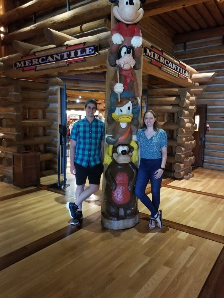 Celebrating David's nieces birthday at Fort Wilderness Lodge.
