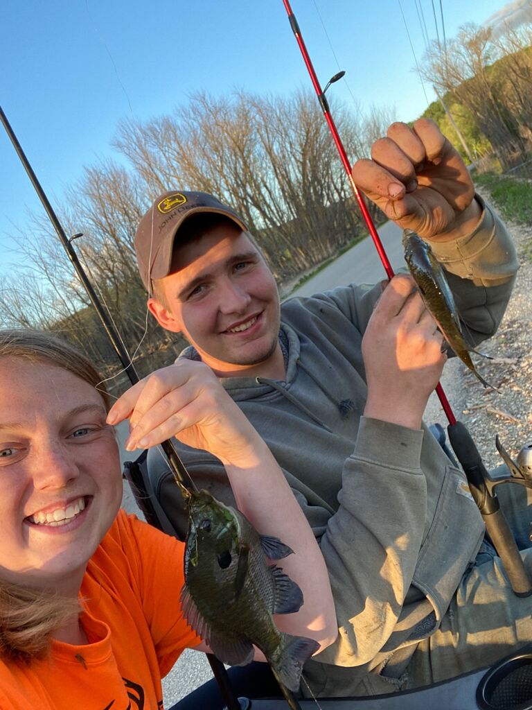 Spending time together fishing.