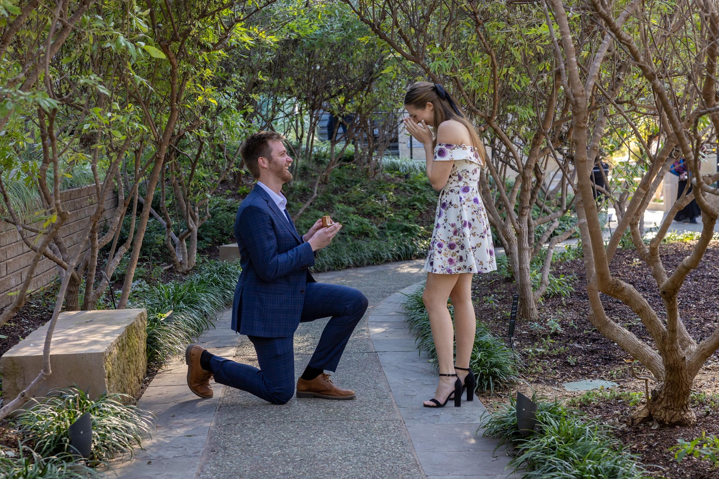 He asked, she said yes!