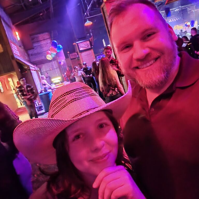 We kept dancing. 