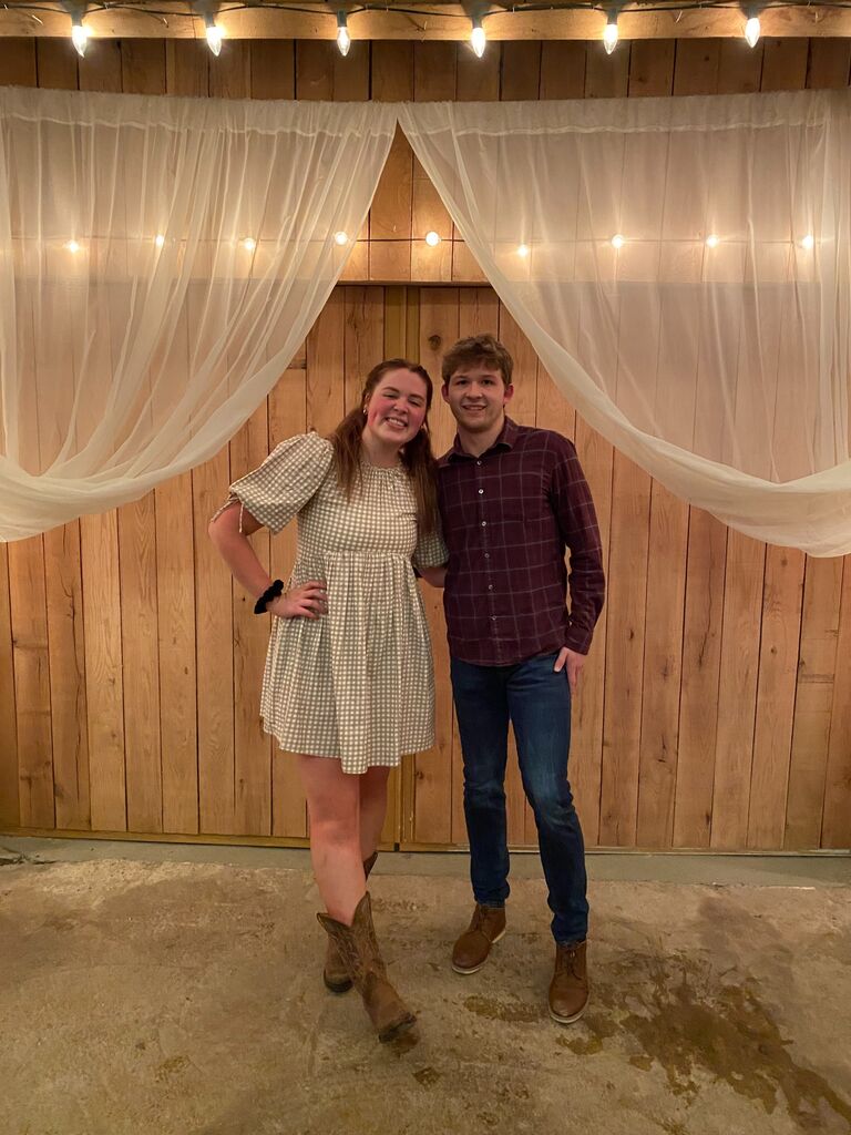 we met at a Purdue worship night in April of 2022 and quickly became very close friends. this was at a byx barn dance (luke's fraternity).