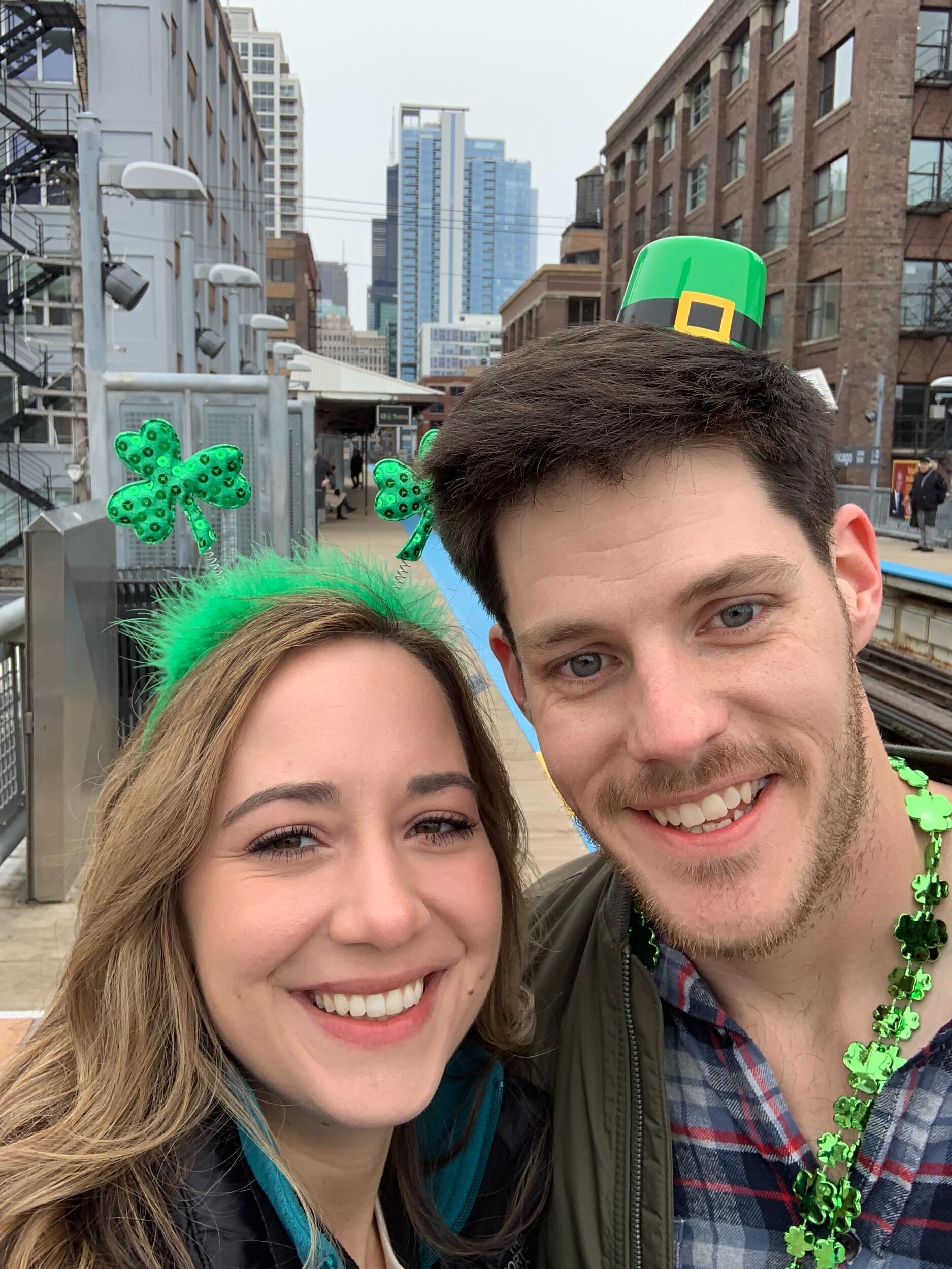 Visiting our close friends in Chicago on St. Patrick's Day weekend.
