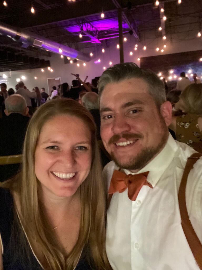 Our first picture at the Sump's wedding (and Jenny's birthday). Around this time Steve asks Jenny to be his girlfriend (very smoothly, she'll add)