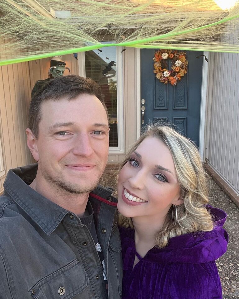 We decorated the house and passed out candy for our first Halloween together!