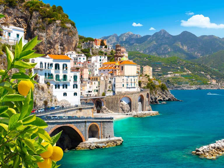Amalfi Coast in Italy for your european honeymoon