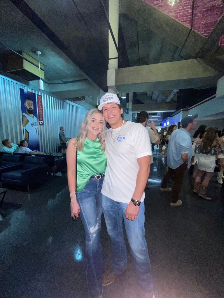Our first concert: Zack Bryan in NOLA!!!

FUN FACT: I was rear ended on the way to New Orleans 2 hours before the concert started. I may have been 10 miles out from where the crew was staying that night. I called Tomas and of course was so shaken up telling him what happened. I was alone and scared. 
He immediately came to my rescue in the traffic of NOLA. As soon as he got there, I felt such a calmness and knew everything was going to be okay with him by my side. This was the day I knew I had found my one. 