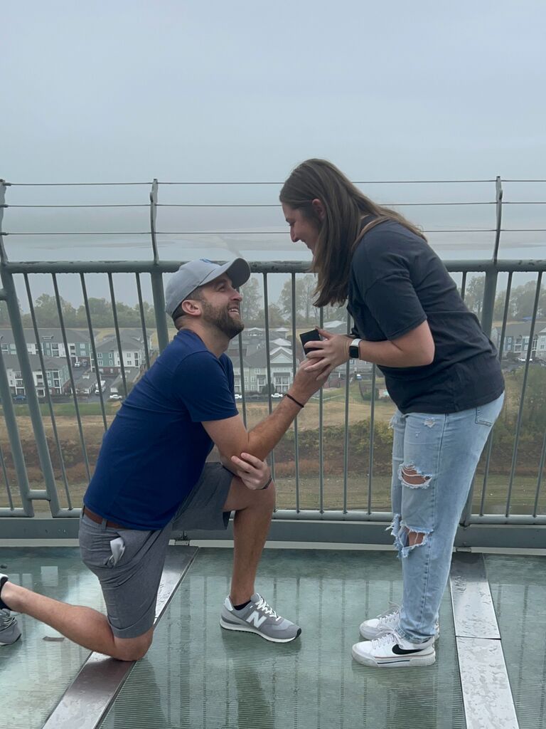 Got engaged at the Memphis Pyramid