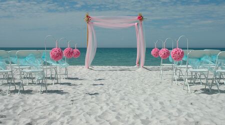 Gorgeous Custom Sandy Tropical Beach Party Supplies & Favours - Katie J  Design and Events