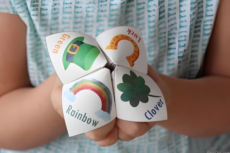 kid-friendly St. Patrick's Day party ideas - fortune teller 