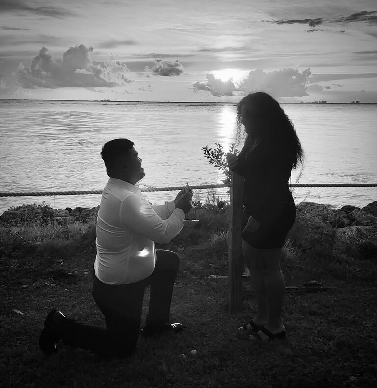 He proposed and she said yes! DUH!!