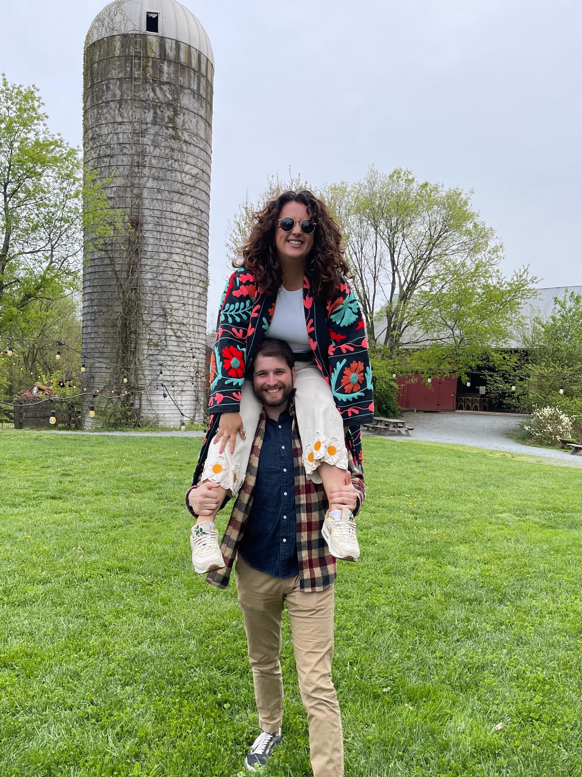 Birthday shenanigans at our future wedding venue!