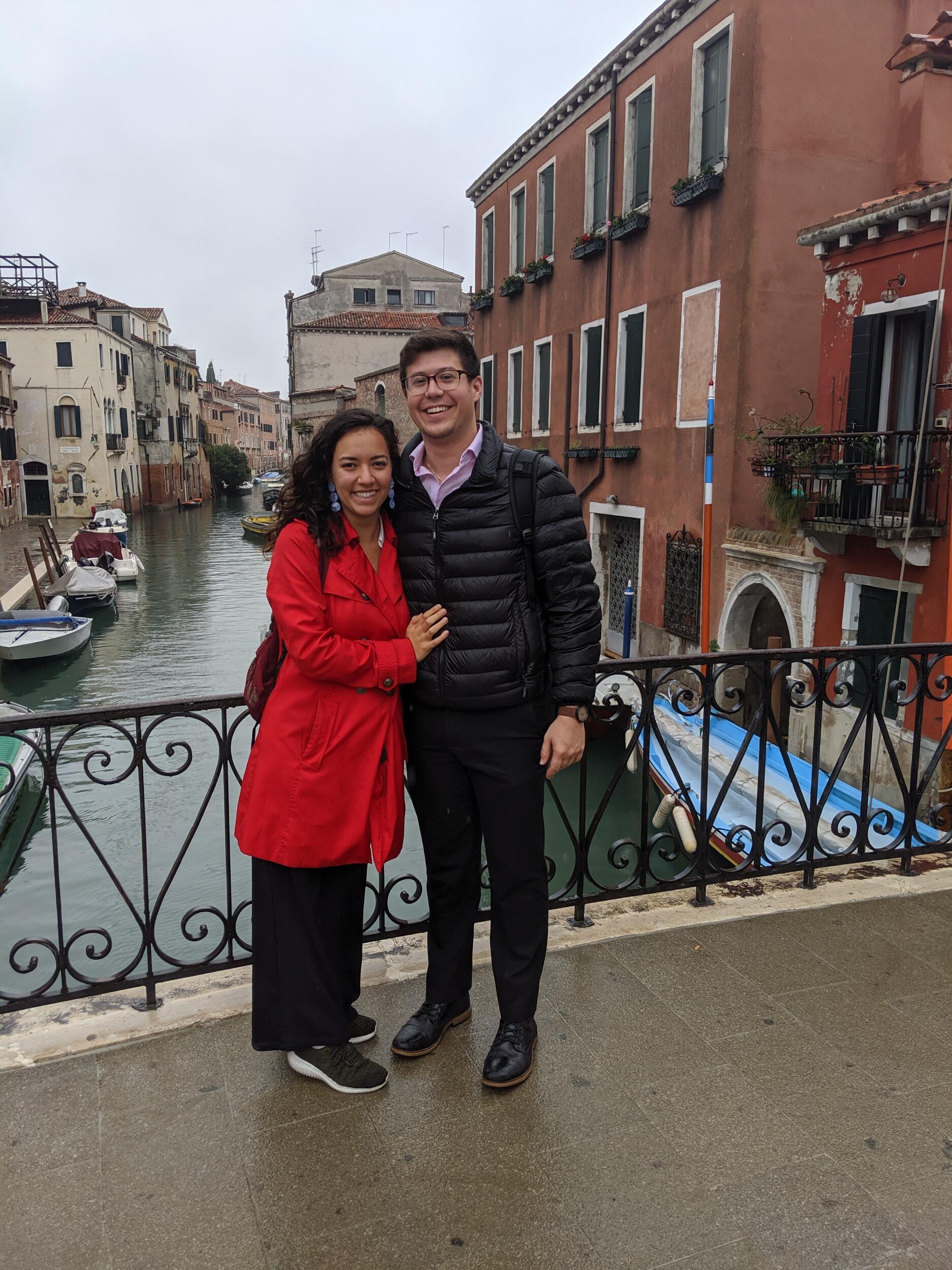 The rainy streets of Venice 