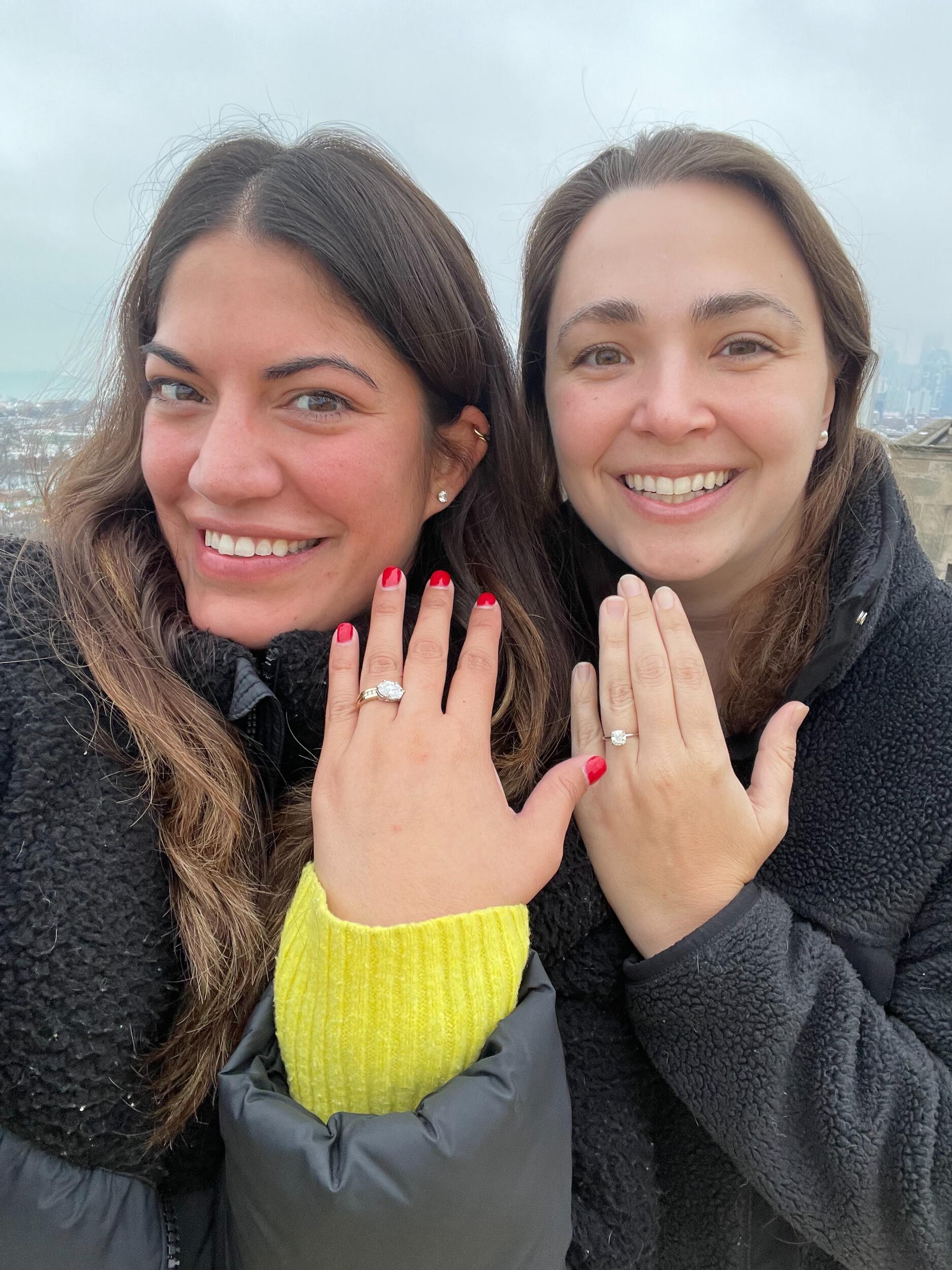 WE ARE ENGAGED!! Lynette asked Marisa in her hometown with a beautifully written poem that is now framed in our condo in Chicago. 