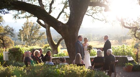 Wine Country wedding charms guests at rustic Beltane Ranch