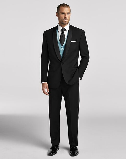 Men's Wearhouse Calvin Klein® Shawl Lapel Tuxedo Wedding Tuxedo | The Knot