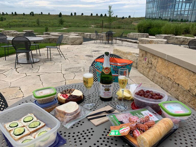Lunch date at my internship! Luke brought me a picnic and made all the work ladies jealous.