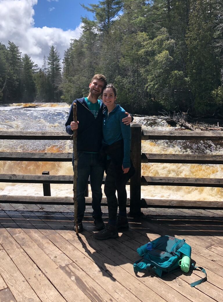 After Josh finished his first year of law school, we set out for a much-needed getaway to Michigan's Upper Peninsula and beautiful Tahquamenon Falls! Turns out the Midwest isn't TOTALLY flat. We played disc golf in the hills by the Mackinac Bridge, stayed in a cabin on an old industrial beach, and were hosted by a man who introduced himself as "José Cuervo." 