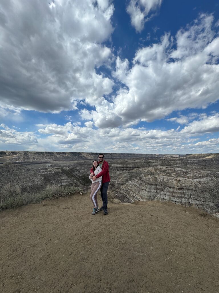 Trying to find dinosaurs in Drumheller