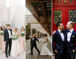 Three examples of Chicago wedding photographers work 