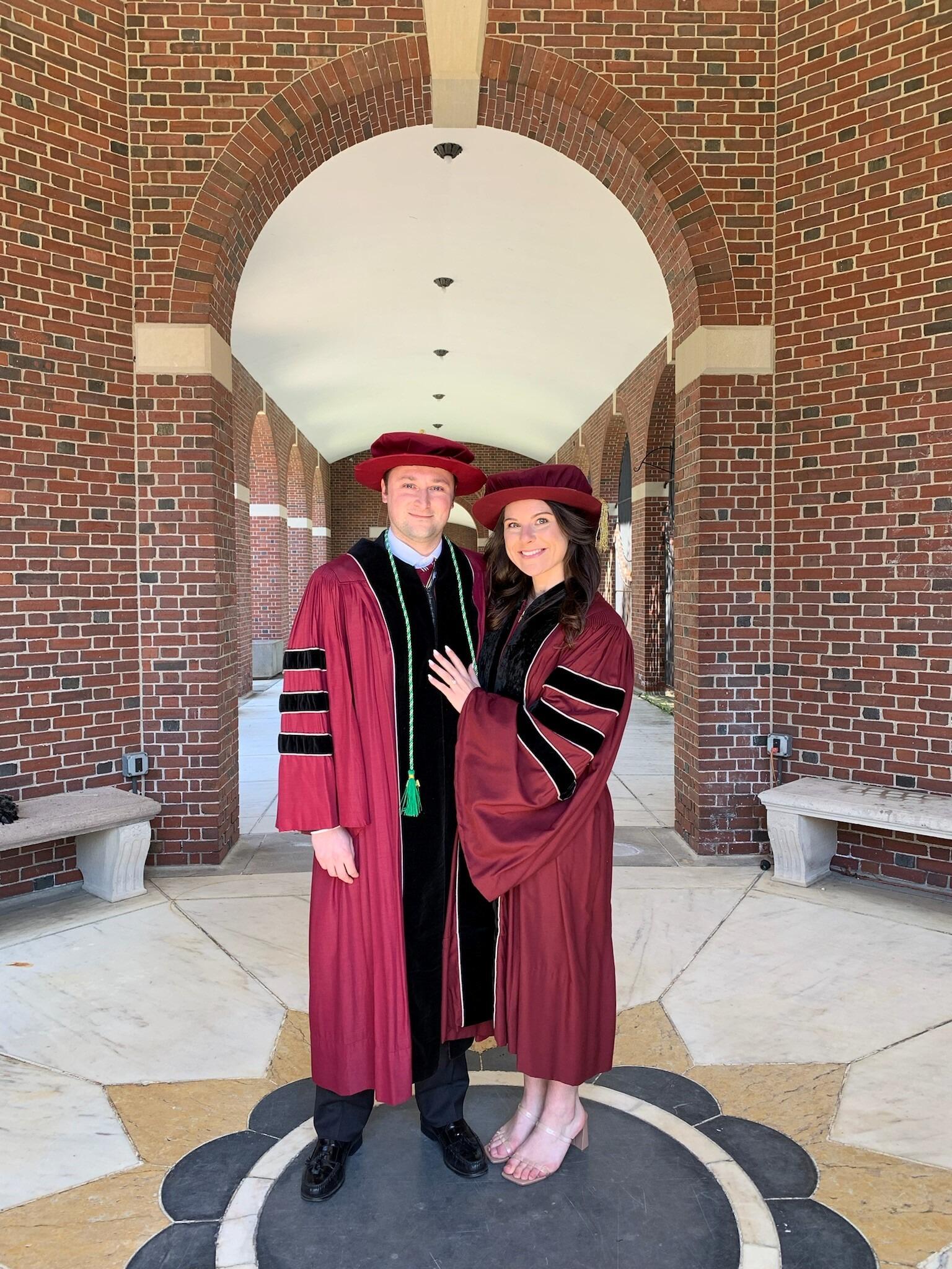 The day we became Dr. Breann Litwa and Dr. Benjamin Miller!