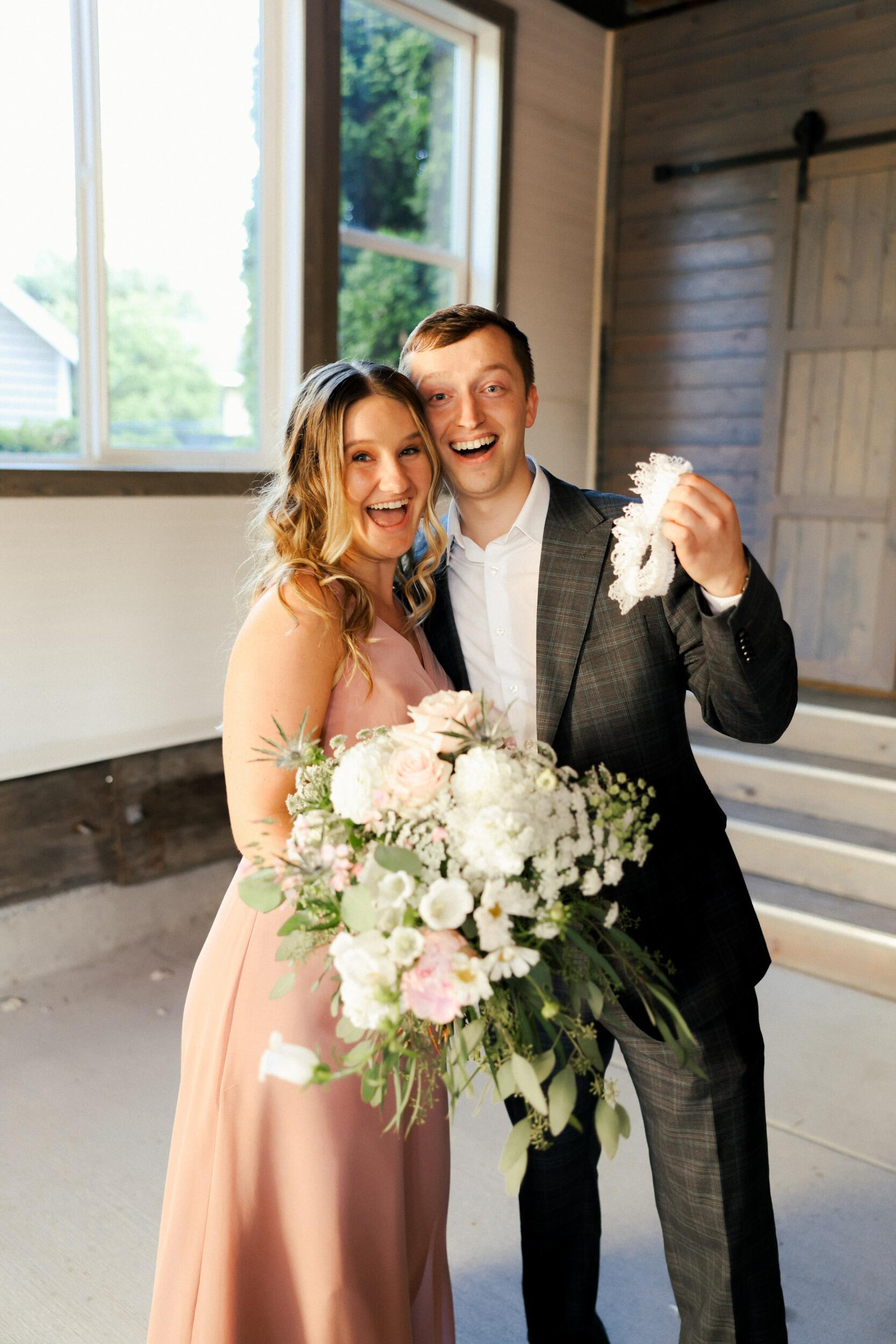 We had an extra special time celebrating at Davis and McKenna's wedding. The highlight of the day was when Emma caught the bouquet, and then Ivan caught the garter—what are the chances?!?! Talk about a perfect match! It felt like a sign of beautiful things to come.