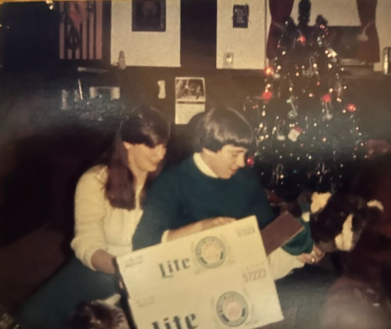 Our First Christmas and First Bear.