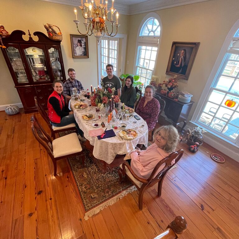 Nicole's first Thanksgiving with Austin's family 🦃