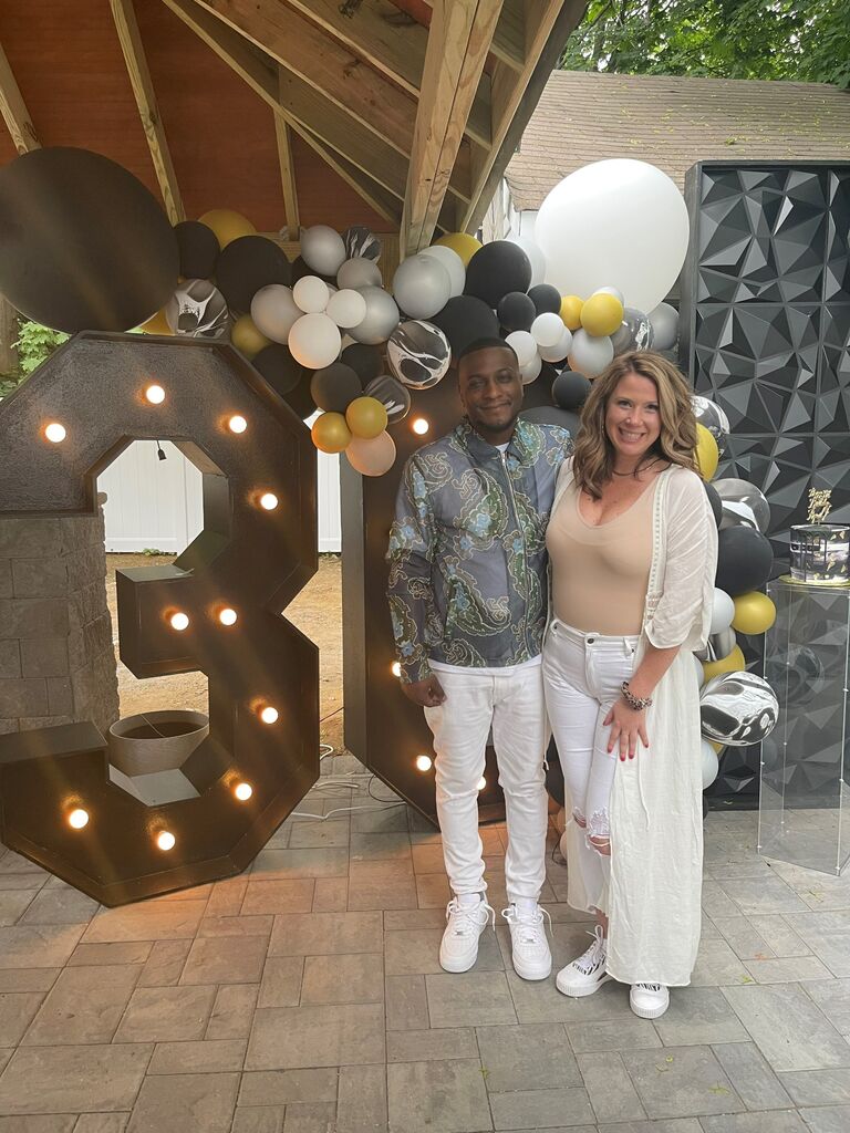 Kelly met most of Anthony's friends at Aquil's birthday party!