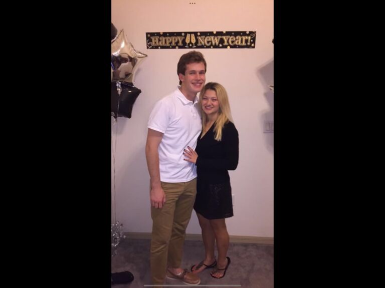 Our first Kiss at midnight on New Years