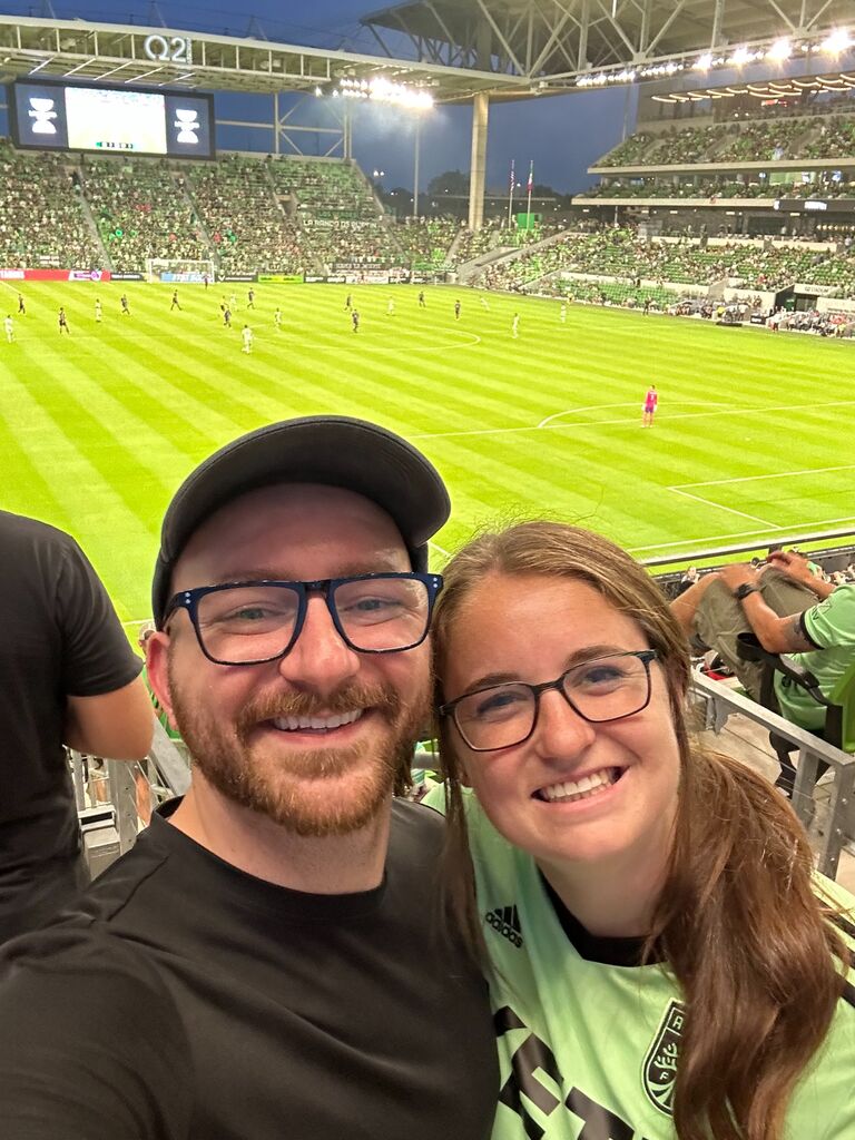 Enjoying the Austin FC at Q2 Stadium!