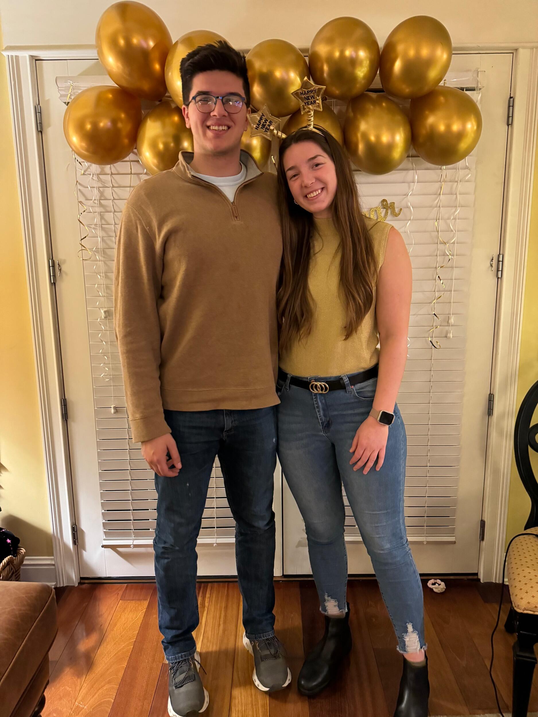 New Year's Eve! Little did Sydney know, she'd have an engagement ring on her finger in less than one month!!!!