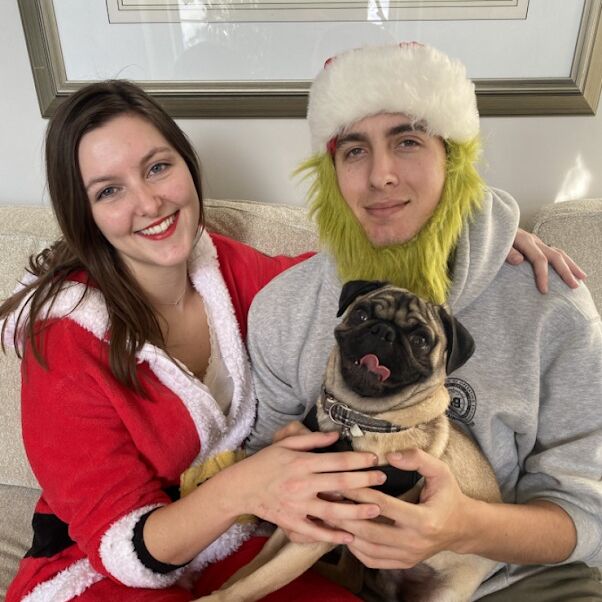 Our first Christmas with Bear