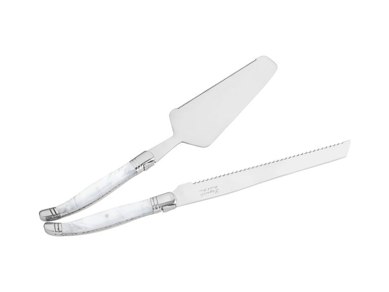 Rae Dunn Pie and Cake Cutting Set for Wedding - Cake Knife and Server Set  with Thickened Stainless Steel and Rounded Edges, Cake Cutter and Pie