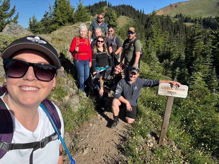 Hiking at Hurricane Ridge