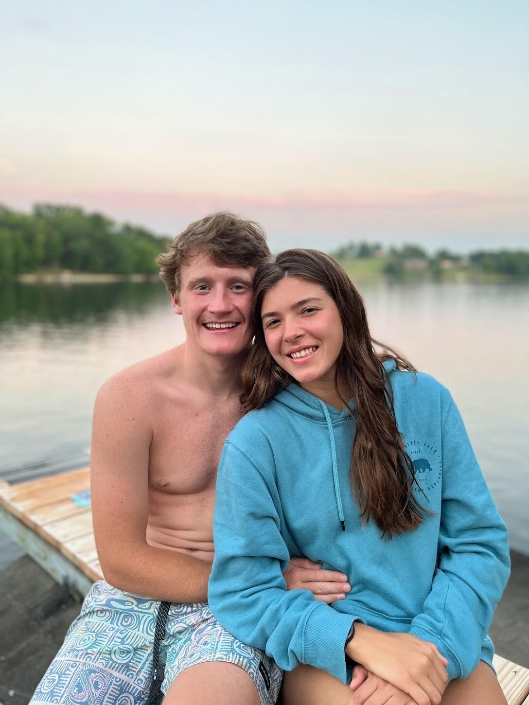 Sara's first trip to Lake Buckhorn! Andrew and his family grew up going to this lake. 