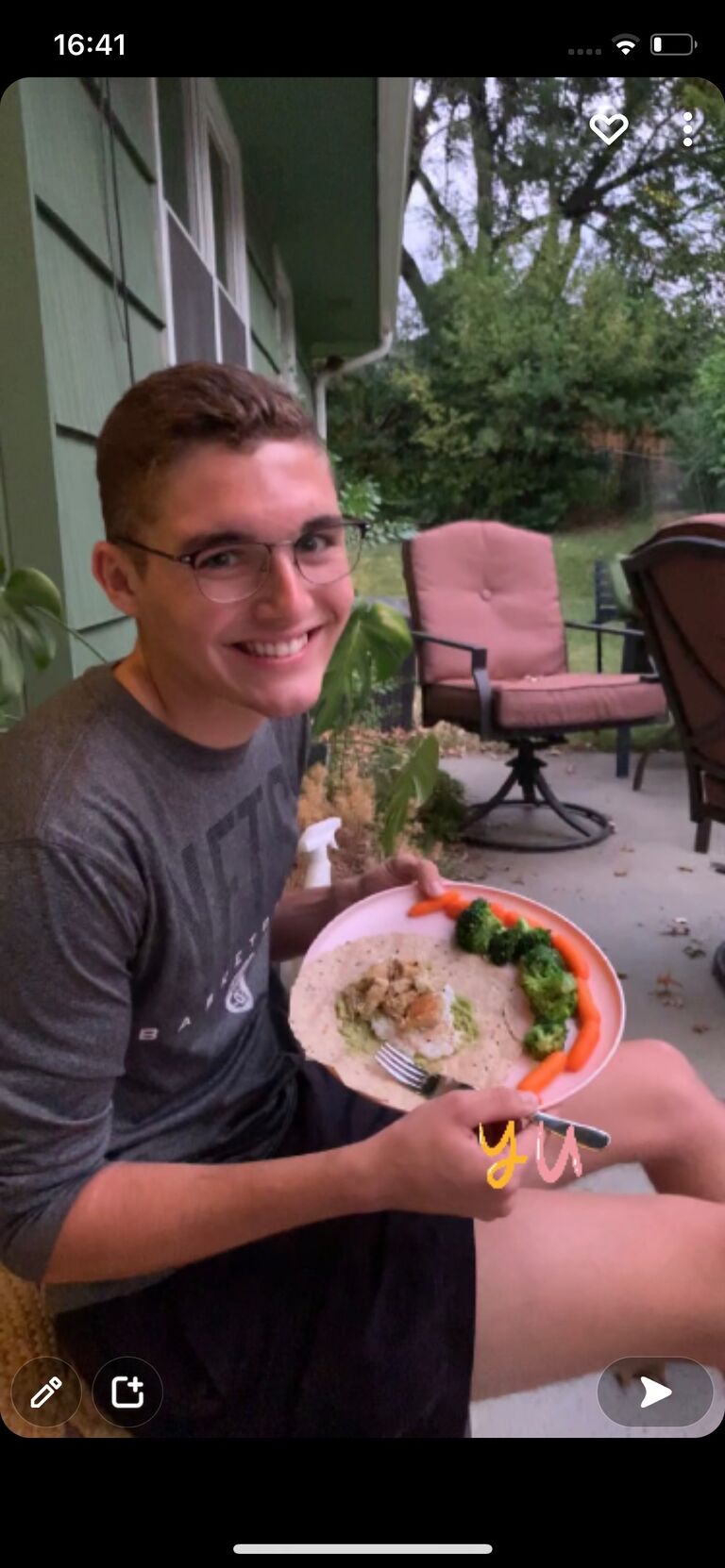 One of Kobey and Allisons first ideas was for Allison to buy random ingredients, and Kobey would have to make a meal out of it! (Like the show “Chopped”). Here is Kobey showing off his chef skills.