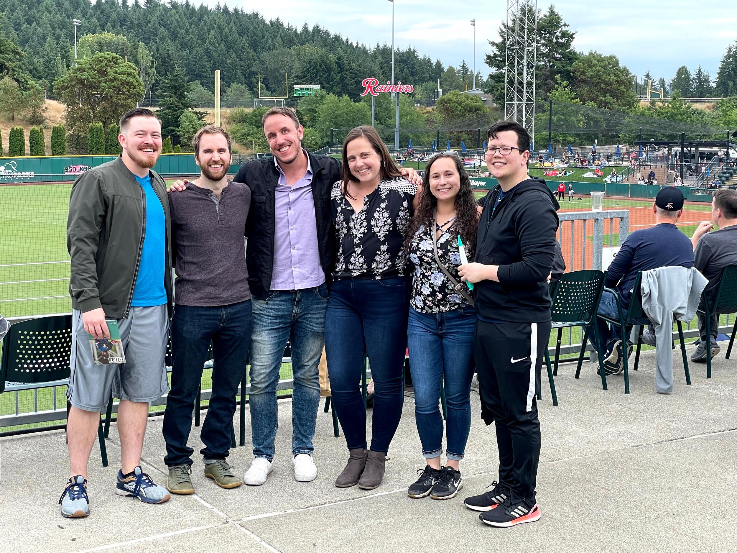Rainiers game in Tacoma, WA with friends from UW.