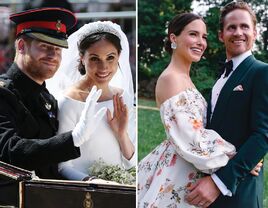 Prince Harry and Meghan Markle; Sophia Bush and Grant Hughes