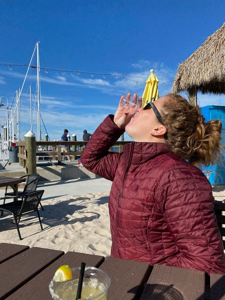 Tyler: On her first trip home to Florida after we started dating she gave her dad my number so he could send me this photo. Alcohol may have been involved. 