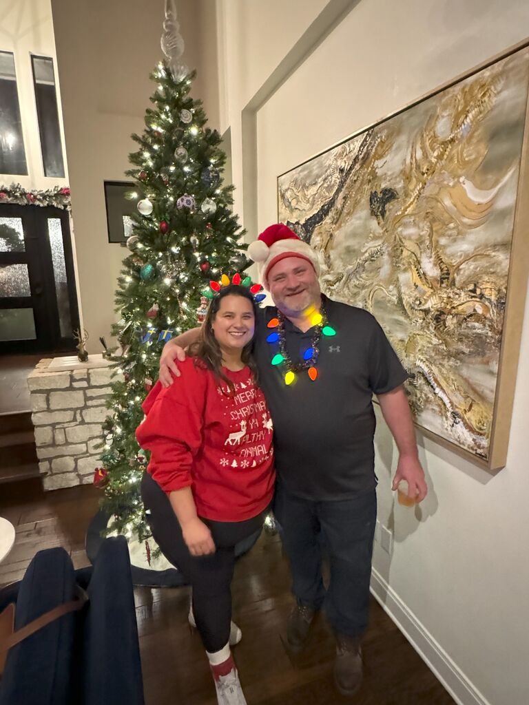 Our first Christmas together. 