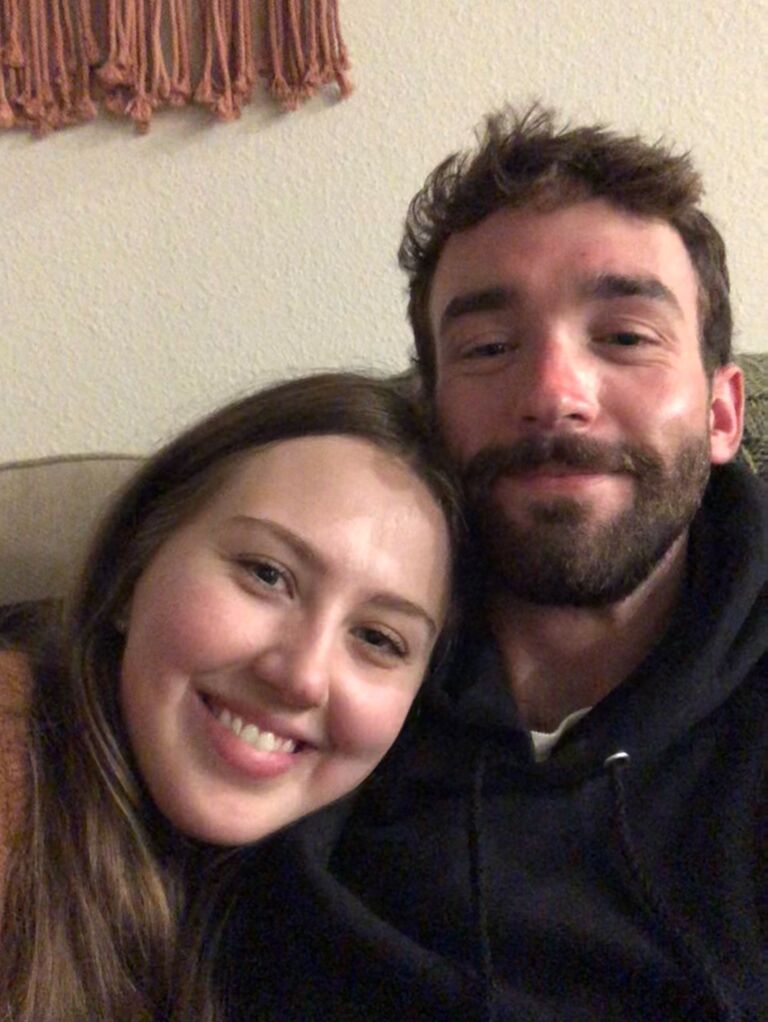Our first picture together. 