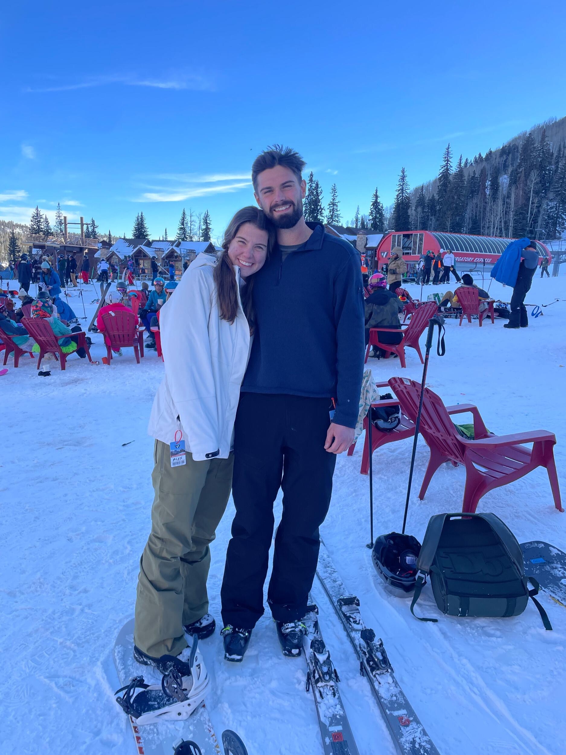 Always up for some fun ski trips with friends! Where Alex discovered how great Barrett is at skiing!