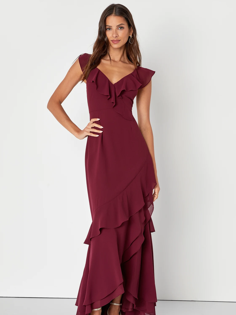 24 Trending Burgundy Bridesmaid Dresses for 2024