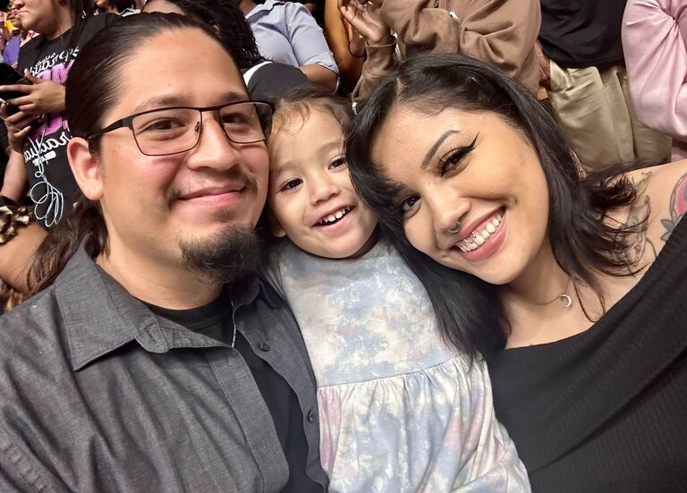 One of our favorite pictures with all three of us.