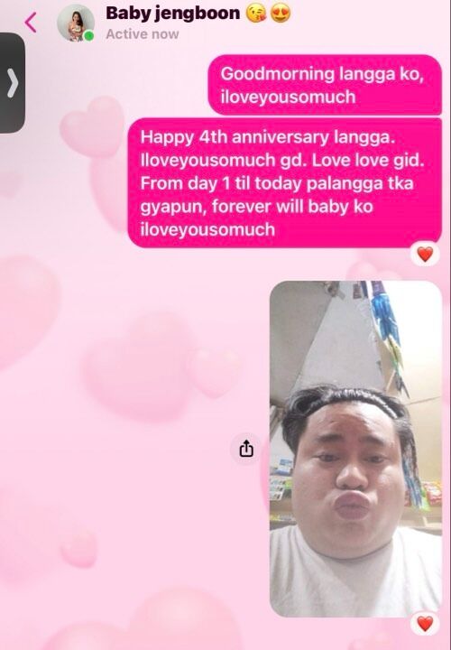Another year of love and laughter with you, even from a distance. Happy 4th Anniversary! Here's to the countless video calls, messages, and the love that bridges any gap.