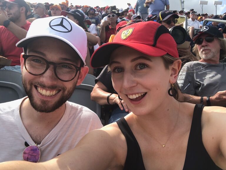 Enjoying living in Austin and getting to experience Formula 1 live at COTA for Michael's birthday!  