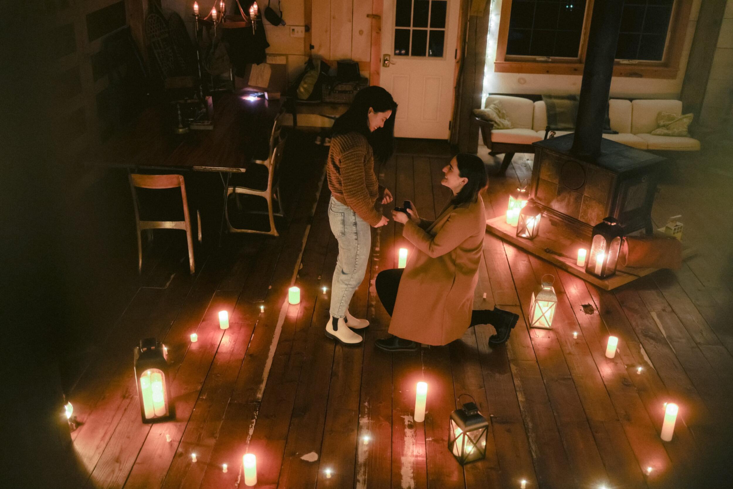 A few months later, Avery returned the question on a romantic trip to Vermont! We consider ourselves to be incredibly lucky to have had 2 beautiful engagements!
