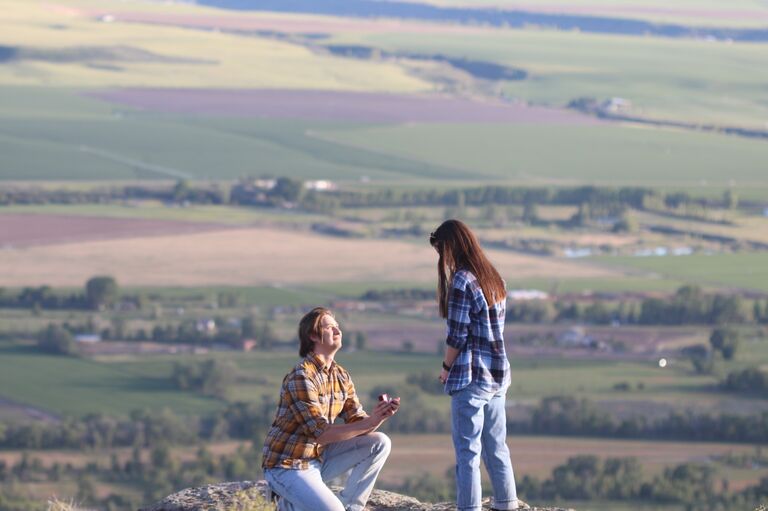 Caleb Proposed! We actually got the ring 6 weeks earlier and it just took a super long time to get here, but it was worth it! We went 4-wheeling with a couple friends up to a spot near Rexburg. It was such a fun day!
