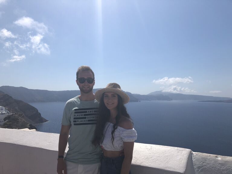 Our first holiday together. We went to Crete  and visited Santorini. We had the best time on this holiday and loved visiting a new place and travelling together.